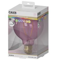 Calex NORA LED Globe G95 240V 4W 150lm E27, Quartz Pink 2000K dimmable