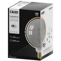 Calex Smart LED Filament Smokey Globe lamp E27 7W 1800-3000K