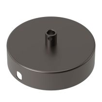 Calex 940014 Metal Ceiling Rose Matt Pearl Black 100mm 1 hole