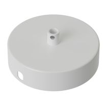 Calex 940020 Metal Ceiling Rose Matt White 100mm 1 Hole