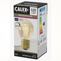 Calex Flex Filament Spherical LED lamp E27 4W 2100K Gold Dimmable