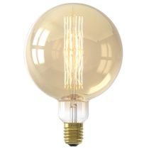 Calex Giant Filament Mega Globe Gold LED lamp Dimmable 240V