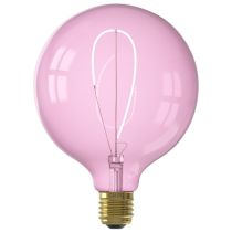 Calex NORA LED Globe G125 240V 4W 150lm E27, Quartz Pink 2000K dimmable