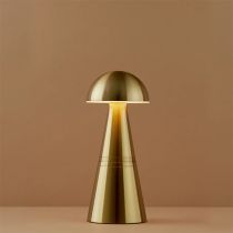 Charm Dome Cordless Table Lamp Brass Rechargable