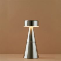 Charm Drum Cordless Table Lamp Nickel