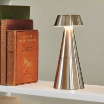 Charm Empire Cordless Table Lamp Nickel