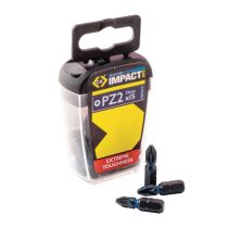 CK Blue Steel Screwdriver Bit 25mm PZ2 Box of 15