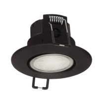 Collingwood H4 Lite Adjustable LED Downlight Matt Black 3000K