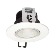 Collingwood H4 Lite Adjustable LED Downlight Matt White 3000K