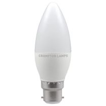 Crompton BC/B22 Dimmable LED Candle Thermal Plastic Opal