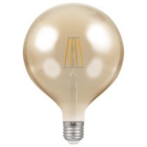 Crompton 7.5W Dimmable LED Filament 125mm Globe 2200k ES-E27