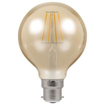Crompton LED Filament Globe 80mm Dimmable 5w 240v 2200k BC-B22d