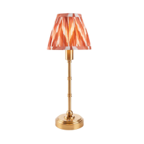 Endon  Lighting Burley Rechargeable & Apricot Zigzag 16cm Table Lamp