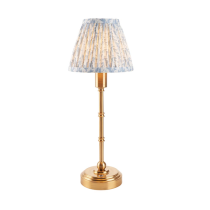 Endon  Lighting Burley Rechargeable & Blue Leaf 16cm Table Lamp