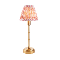 Endon  Lighting Burley Rechargeable & Pink Ripple 16cm Table Lamp