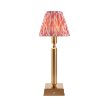Endon  Lighting Trobridge Rechargeable & Pink Ikat 16cm Table Lamp