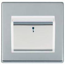 Hamilton Hartland CFX Bright Chrome Hotel Key Card Switch White Trim and Bright Chrome Insert