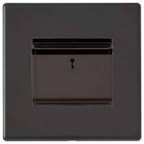 Hamilton Hartland CFX Matt Black Hotel Key Card Switch Black Trim and Matt Black Insert