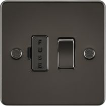 MLA Flat Plate 13A switched fused spur unit - gunmetal