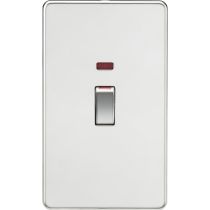 MLA Screwless 45A 2G DP Switch with Neon - Polished Chrome