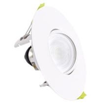 Integral Evofire White Tiltable Fire Rated Round Downlight