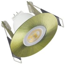 Integral LED Antique Brass Round Mini Fire-Rated Downlight
