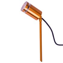 Integral Outdoor Stainless Steel Spike Spotlight IP65 1 X GU10 Copper 