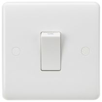 Knightsbridge 45A DP Switch (1G size) - White Rocker