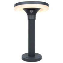 Kosnic Small Grey Tarkine 4000K LED Solar Powered Aluminium Outdoor Bollard