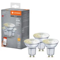 Ledvance 4.9W Smart Wi-Fi Dimmable LED GU10 Spot 2700K 3 Pack