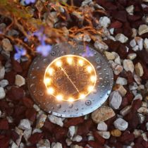 Lumena 6000K Soldial 3W LED Solar In-ground Light Stainless Steel