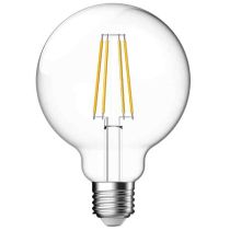 Megaman LED E27 Clear Filament 95mm Globe 4W Warm White