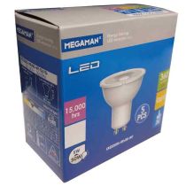 Megaman LED GU10 4.2W Warm White 2700K 36D 5 PACK