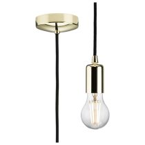 MLA Knightsbridge 1.8M E27 Contemporary Pendant Set  Polished Brass