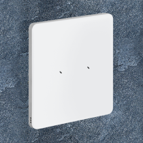 Philips Dynalite PA2BPE-WA-L Antumbra 2 Button Interface White Fascia/Aluminium Rim Custom Labels