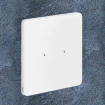Philips Dynalite PA2BPE-WW-L Antumbra 2 Button Interface White Fascia/White Rim Custom Labels