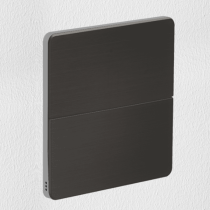 Philips Dynalite PA4BPE-JC-X Antumbra 4 Button Interface Jet Grey Fascia/Chrome Rim No Labels