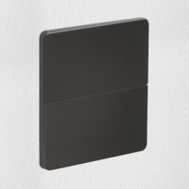 Philips Dynalite PA4BPE-JM-X Antumbra 4 Button Interface Jet Grey Fascia/Magnesium Rim No Labels