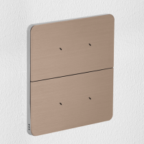 Philips Dynalite PA4BPE-PA-L Antumbra 4 Button Interface Prestige Fascia/Aluminium Rim Custom Labels