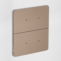 Philips Dynalite PA4BPE-PC-L Antumbra 4 Button Interface Prestige Fascia/Chrome Rim Custom Labels
