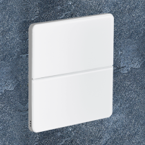 Philips Dynalite PA4BPE-WC-X Antumbra 4 Button Interface White Fascia/Chrome Rim No Labels