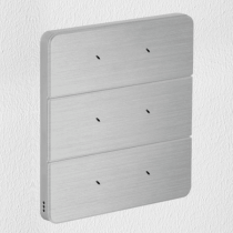 Philips Dynalite PA6BPE-AA-L Antumbra 6 Button Interface Aluminium Fascia/Aluminium Rim Custom Labels