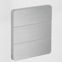 Philips Dynalite PA6BPE-AA-X Antumbra 6 Button Interface Aluminium Fascia/Aluminium Rim No Labels