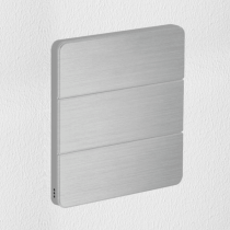 Philips Dynalite PA6BPE-AC-X Antumbra 6 Button Interface Aluminium Fascia/Chrome Rim No Labels