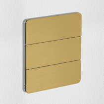 Philips Dynalite PA6BPE-GC-X Antumbra 6 Button Interface Gold Fascia/Chrome Rim No Labels