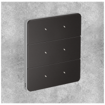 Philips Dynalite PA6BPE-MC-L Antumbra 6 Button Interface Magnesium Fascia/Chrome Rim Custom Labels