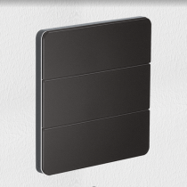 Philips Dynalite PA6BPE-MM-X Antumbra 6 Button Interface Magnesium Fascia/Magnesium Rim No Labels