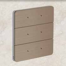 Philips Dynalite PA6BPE-PC-L Antumbra 6 Button Interface Prestige Fascia/Chrome Rim Custom Labels