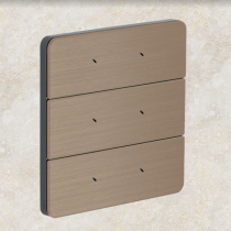 Philips Dynalite PA6BPE-PM-L Antumbra 6 Button Interface Prestige Fascia/Magnesium Rim Custom Labels