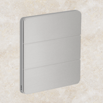 Philips Dynalite PA6BPE-SC-X Antumbra 6 Button Interface Silver Fascia/Chrome Rim No Labels